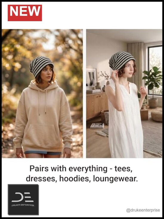 Summer Slouchy Beanie for Women Relaxed Knit Skull Cap Daily Styling main image 4